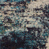 2' X 4' Ivory And Teal Blue Abstract Power Loom Non Skid Area Rug
